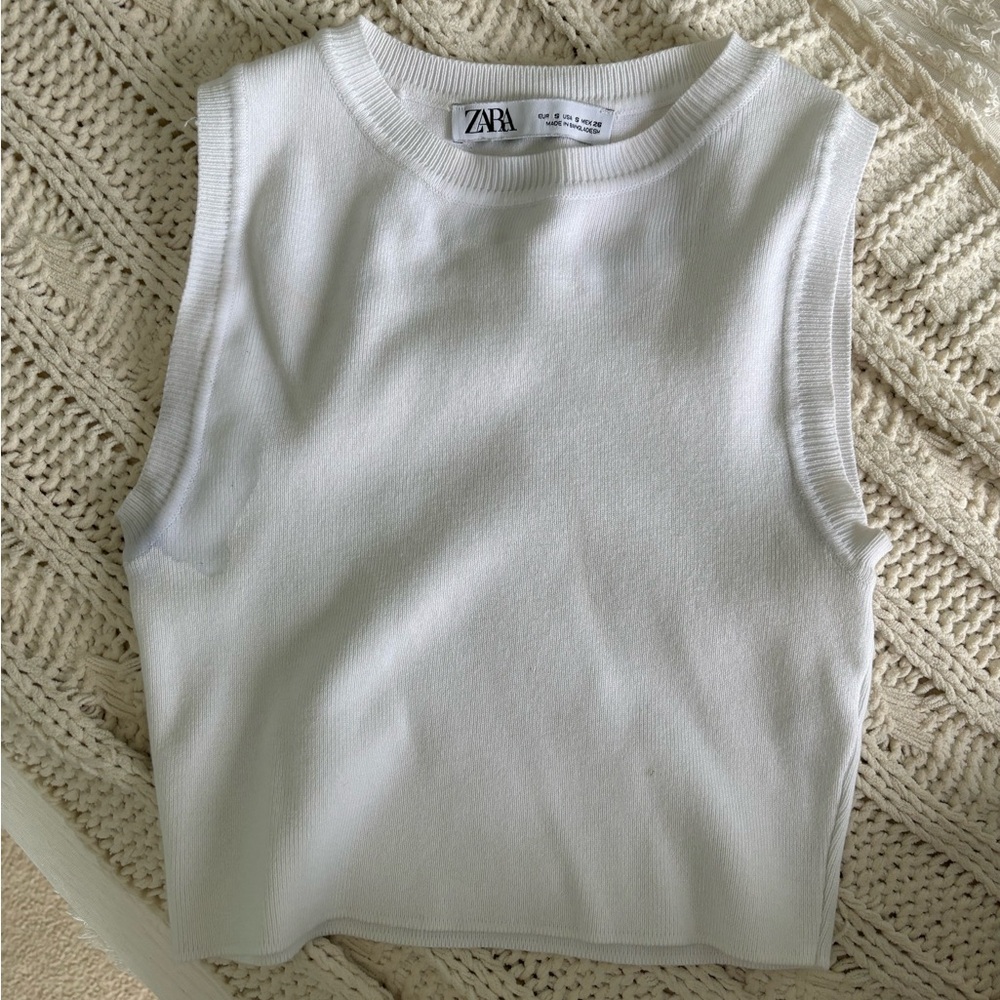 Zara white top